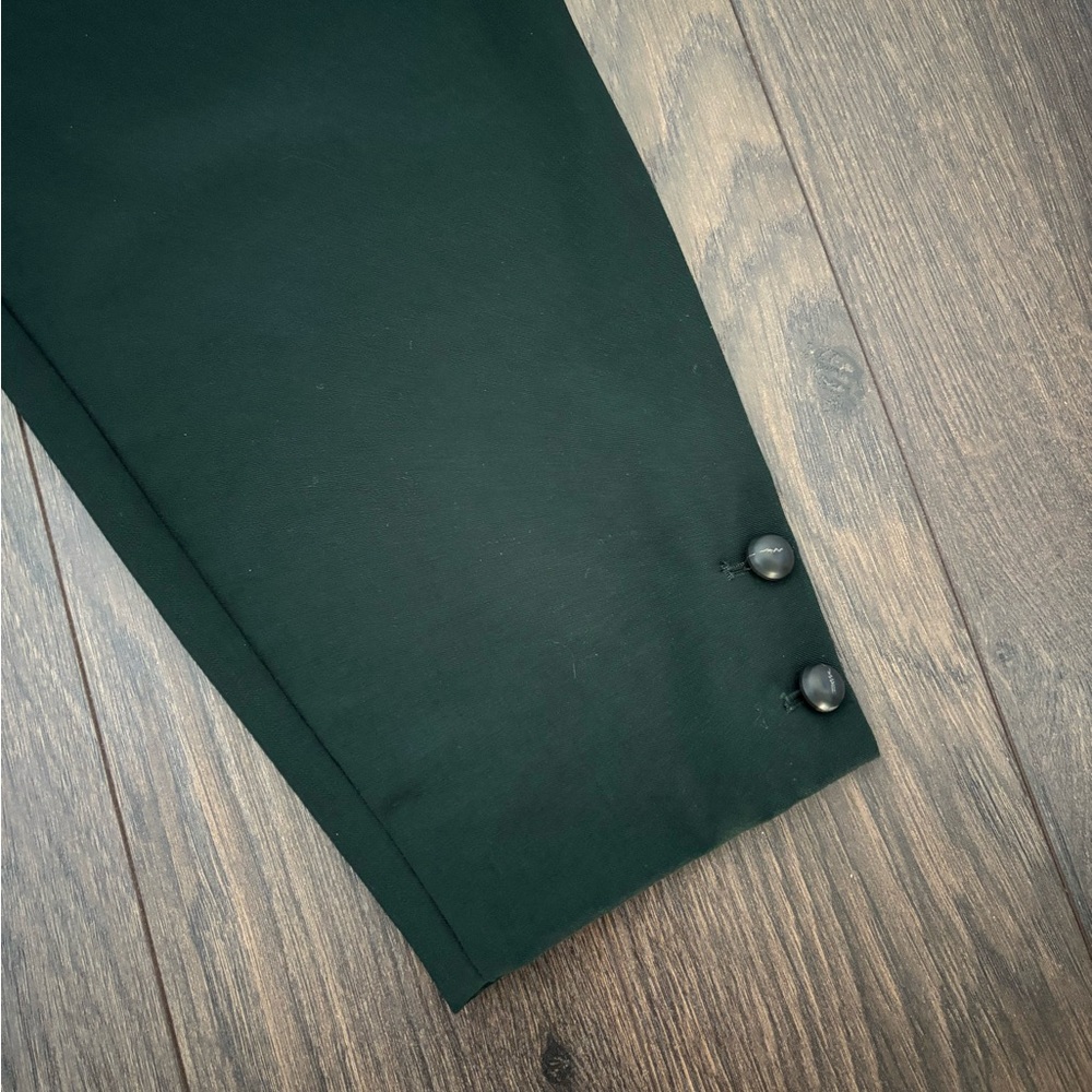 Massimo DUTTI Forest Green Carrot Fit Trousers Size 10 - Picture 15 of 17